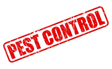 PEST CONTROL red stamp text clipart