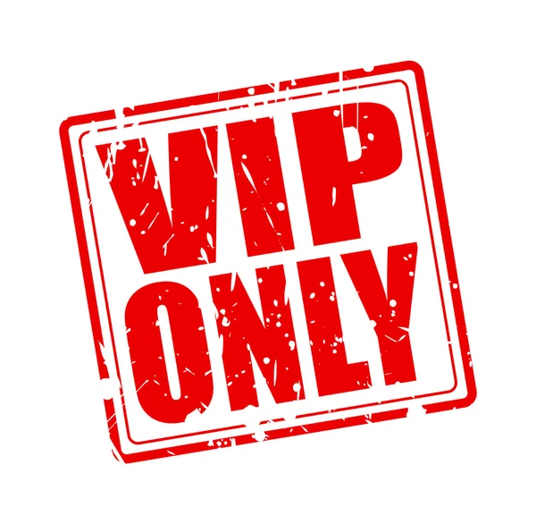 VIP csak piros bélyegzőszöveg — Stock Vector