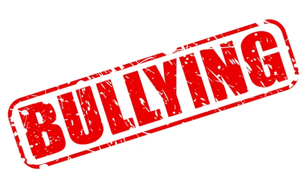 BULLYING texto de sello rojo — Vector de stock