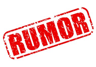 RUMOR red stamp text clipart