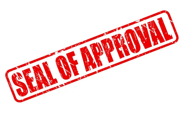 Seal Of Approval czerwony znaczek tekst — Wektor stockowy