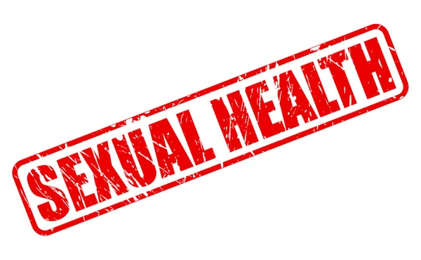 性的な健康の赤いスタンプの文字列 — ストックベクタ