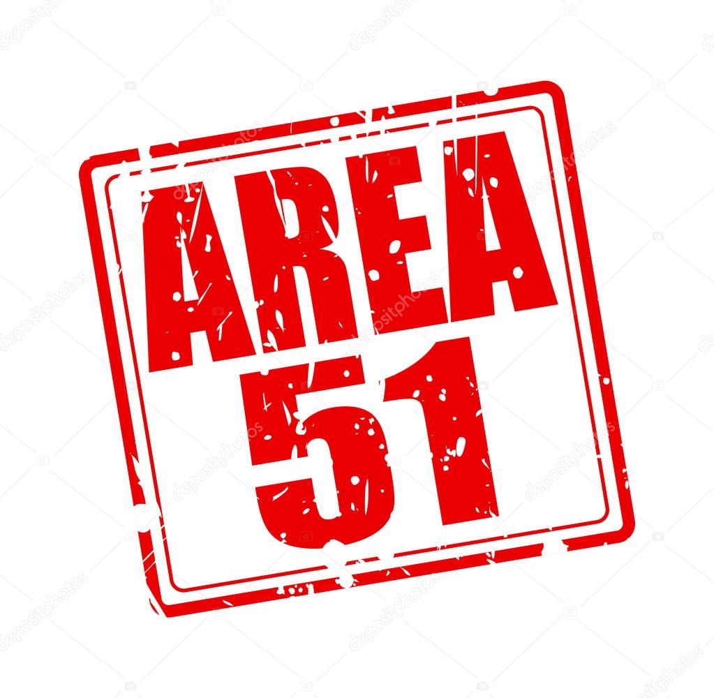 Area 51 red stamp text