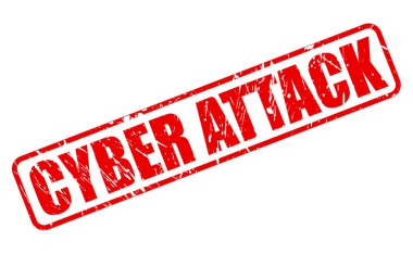 Siber saldırı kırmızı damga metni
