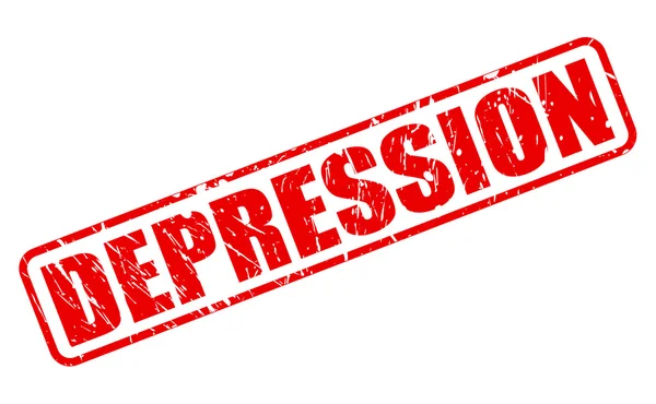 DEPRESSION red stamp text — Stock Vector