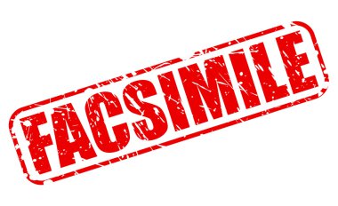 Faks kırmızı damga metni