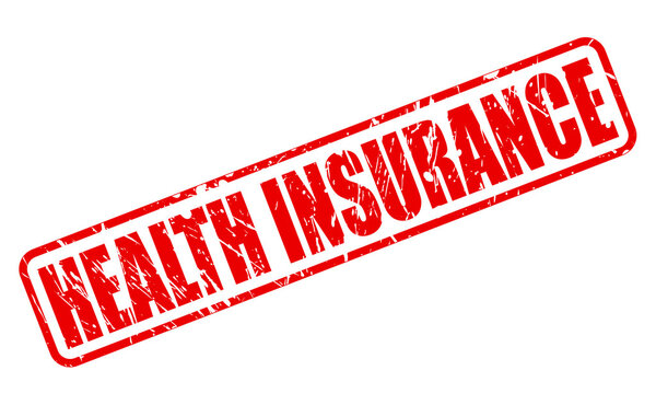 HEALTH INSURANCE red stamp text
