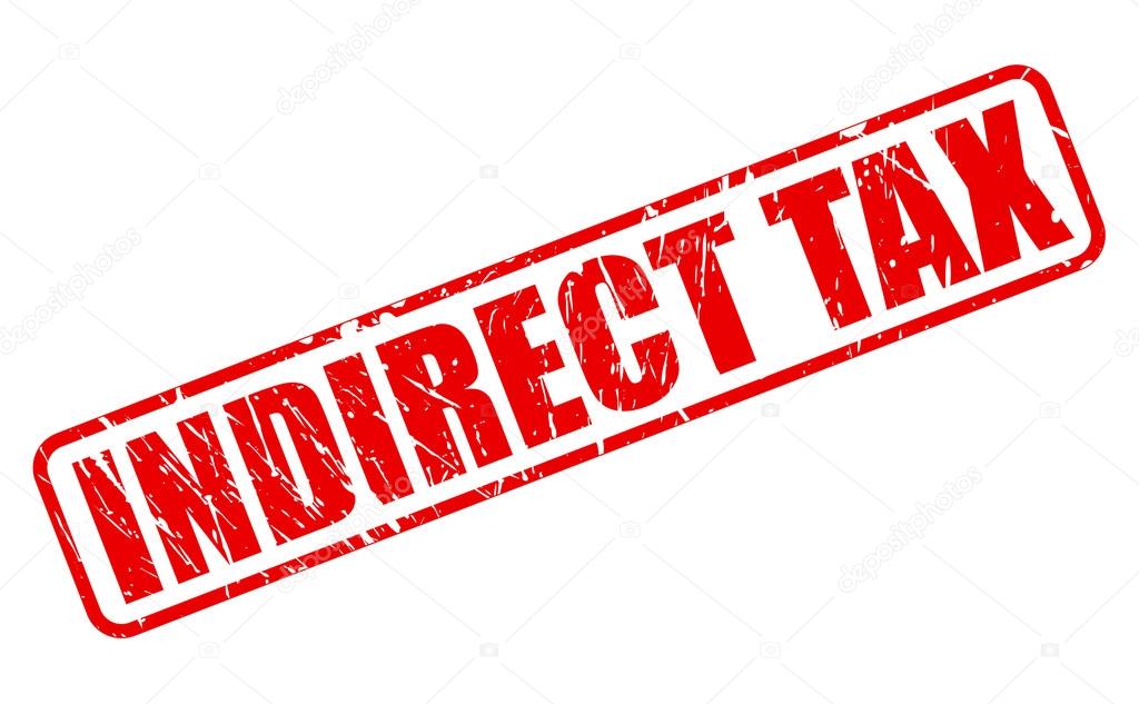 INDIRECT TAX red stamp text