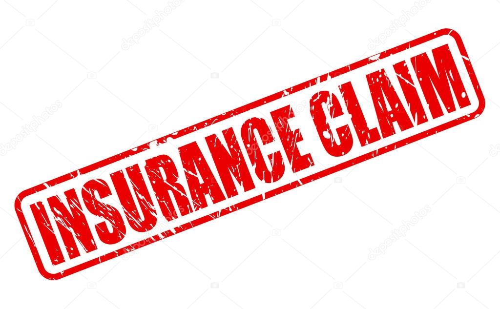 INSURANCE CLAIM red stamp text