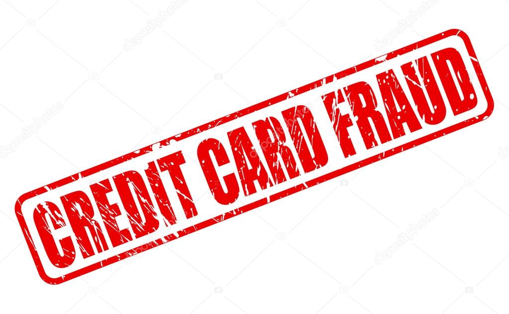 CREDIT CARD FRAUD red stamp text