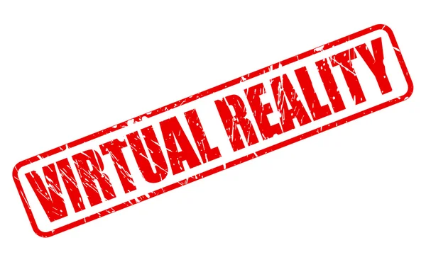 Virtuella Realty röd stämpel text — Stock vektor