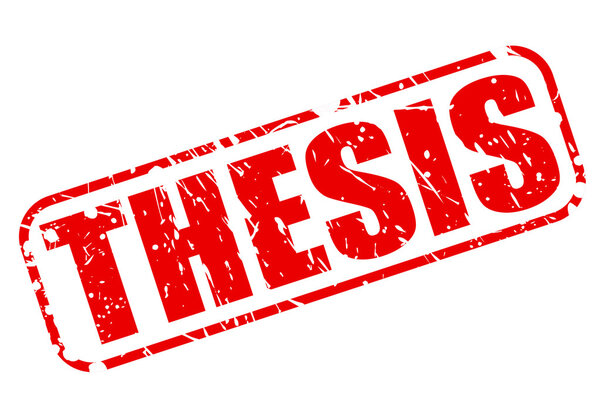THESIS red stamp text
