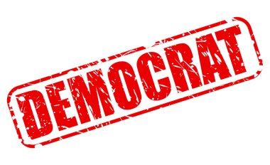 Demokrat kırmızı damga metni