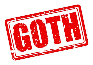 Goth kırmızı damga metni