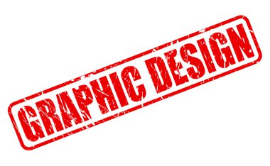 Grafik tasarım kırmızı damga metni