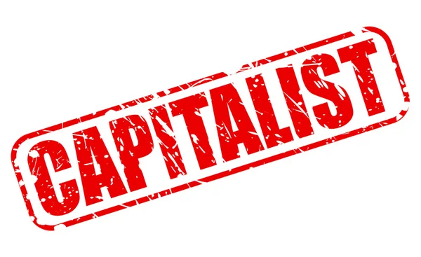 CAPITALIST red stamp text — Stock Vector