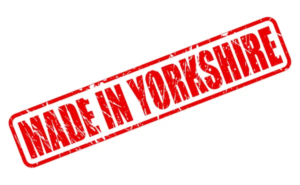 Yorkshire kırmızı damga metni içinde yapılan