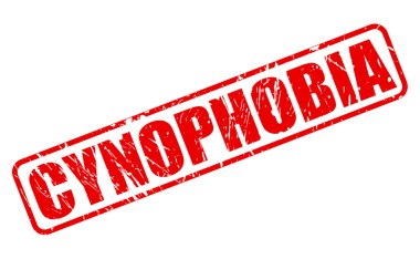 Cynophobia kırmızı damga metni