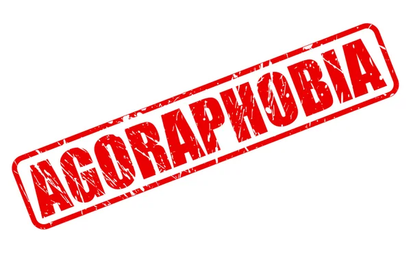 AGORAPHOBIA red stamp text — Stock Vector