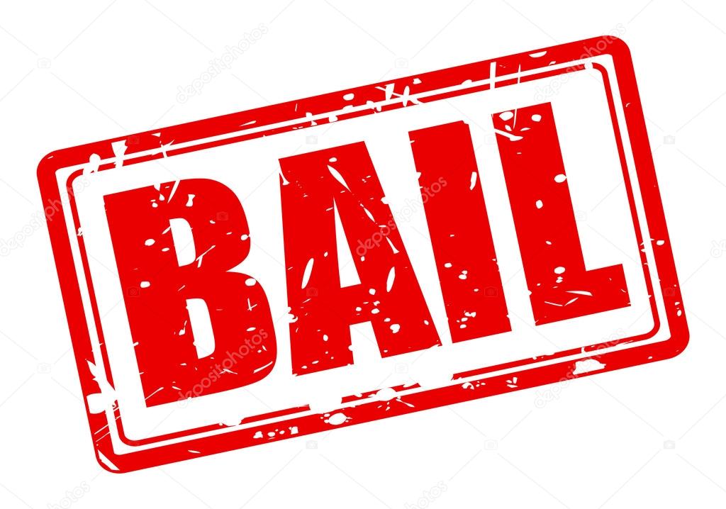 Bail red stamp text
