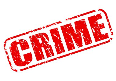 CRIME red stamp text clipart