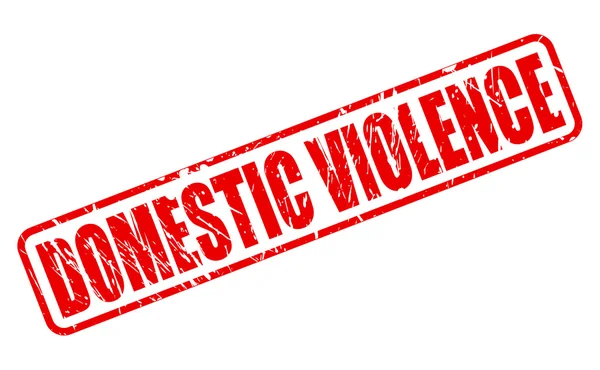 Domácí násilí červené razítko text — Stockový vektor