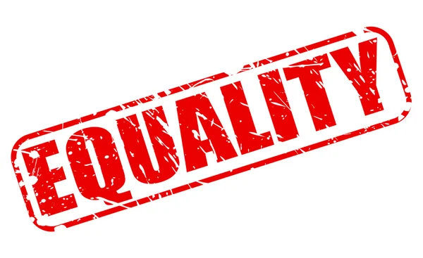 EQUALITY red stamp text — Stock Vector