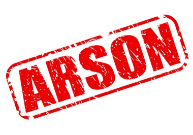 Kundakçılık kırmızı damga metni