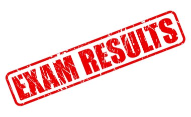 Sınav sonuçları kırmızı damga metni