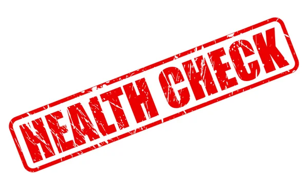 HEALTH CHECK red stamp text — Stock Vector