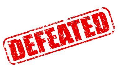 Mağlup kırmızı damga metni