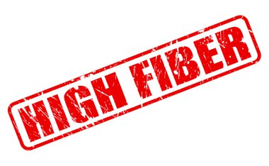 Yüksek Fiber kırmızı damga metni