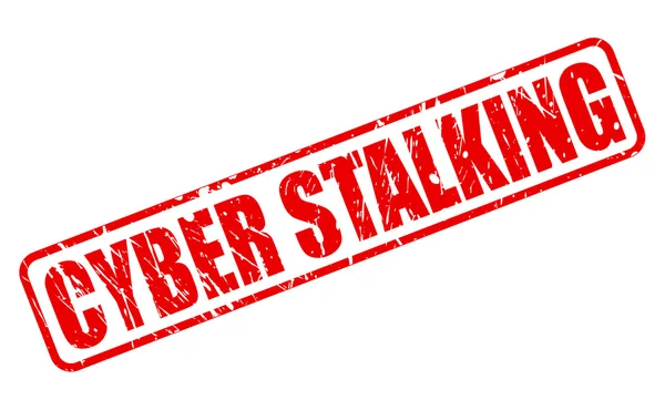 Cyber Stalking červené razítko text — Stockový vektor
