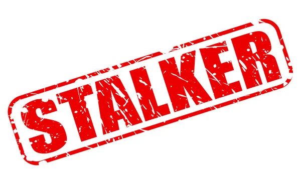 STALKER red stamp text — Stock Vector