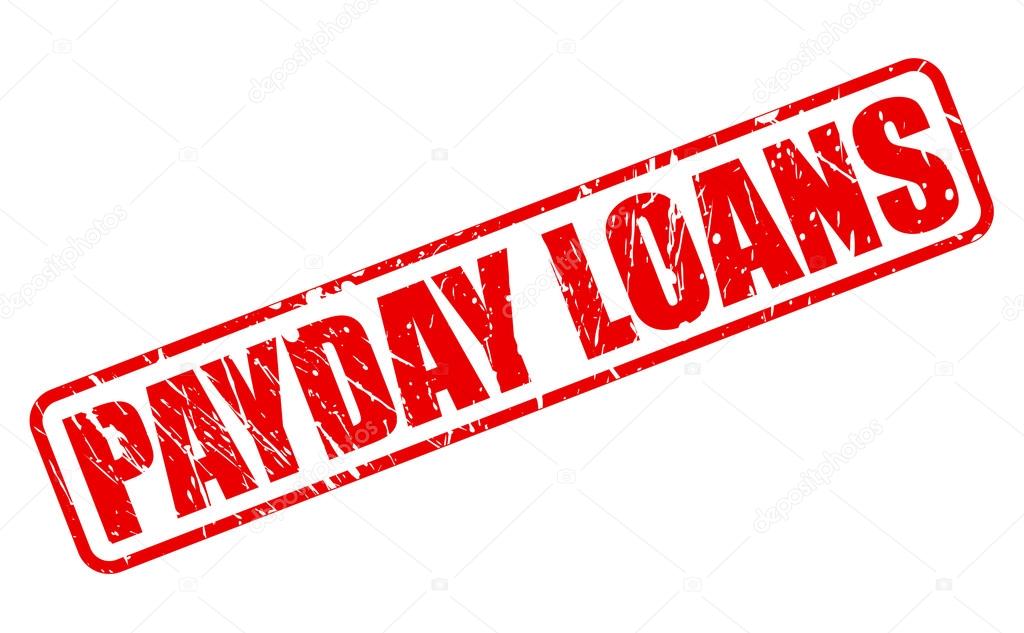 PAYDAY LOANS red stamp text
