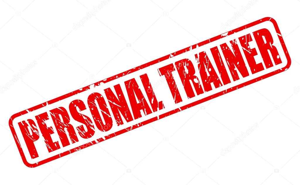 PERSONAL TRAINER red stamp text