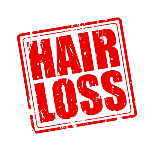 HAIR LOSS red stamp text — Stock Vector