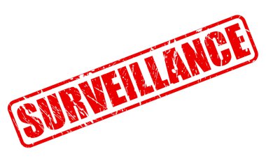 Gözetim kırmızı damga metni