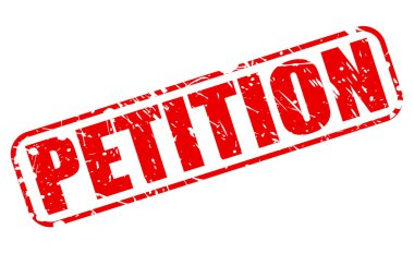 PETITION red stamp text clipart