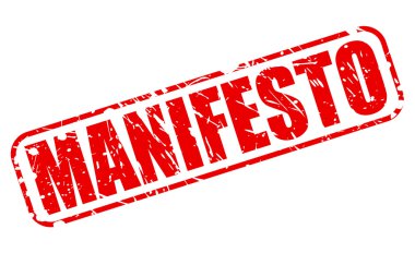 Manifesto kırmızı damga metni