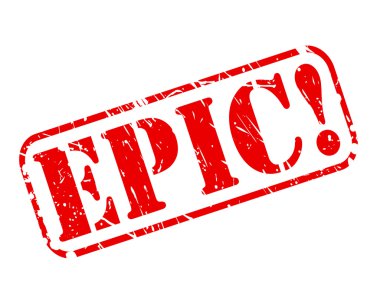 Epik kırmızı damga metni