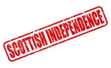 SCOTTISH INDEPENDENCE red stamp text clipart