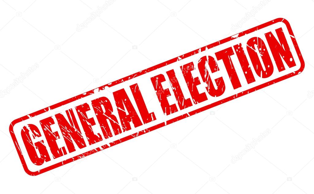 GENERAL ELECTION red stamp text