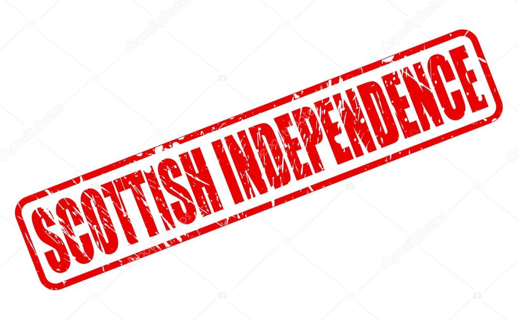 SCOTTISH INDEPENDENCE red stamp text