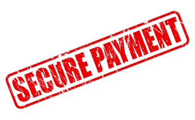 Güvenli ödeme kırmızı damga metni