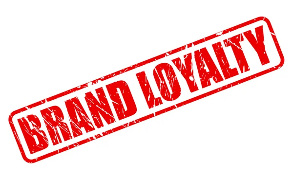 BRAND LOYALTY red stamp text — Stock Vector