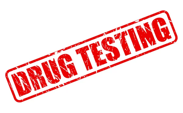 DRUG TESTING red stamp text — Stock Vector