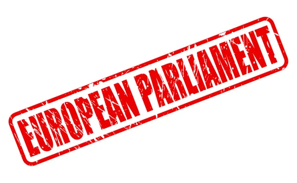 EUROPEAN PARLIAMENT red stamp text — Stock Vector