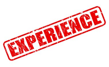 Deneyim kırmızı damga metni