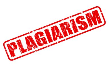 İntihal kırmızı damga metni